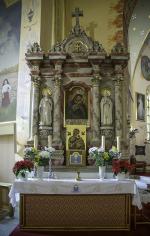 Ołtarz Matki Bożej Szkaplerznej. Styl klasycystyczny